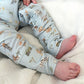 Bebe By Minihaha / Farm Print LS Zip Onesie