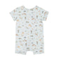 Bebe By Minihaha / Farm Print SS Zip Onesie