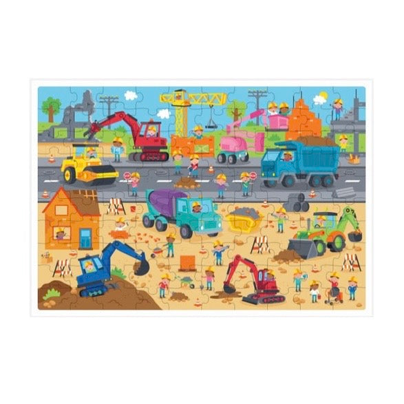 Trucks & Diggers - Book And Puzzle