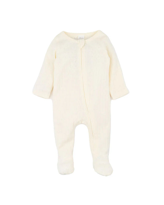 Bebe By Minihaha / Milk Organic Pointelle LS Onesie