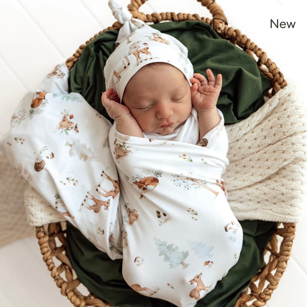Snuggle Hunny / Jersey Wrap Set - Woodland Tales