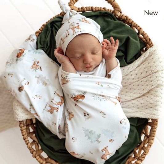 Snuggle Hunny / Jersey Wrap Set - Woodland Tales