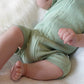 Bebe By Minihaha / Sage Organic Pointelle SS Zip Onesie