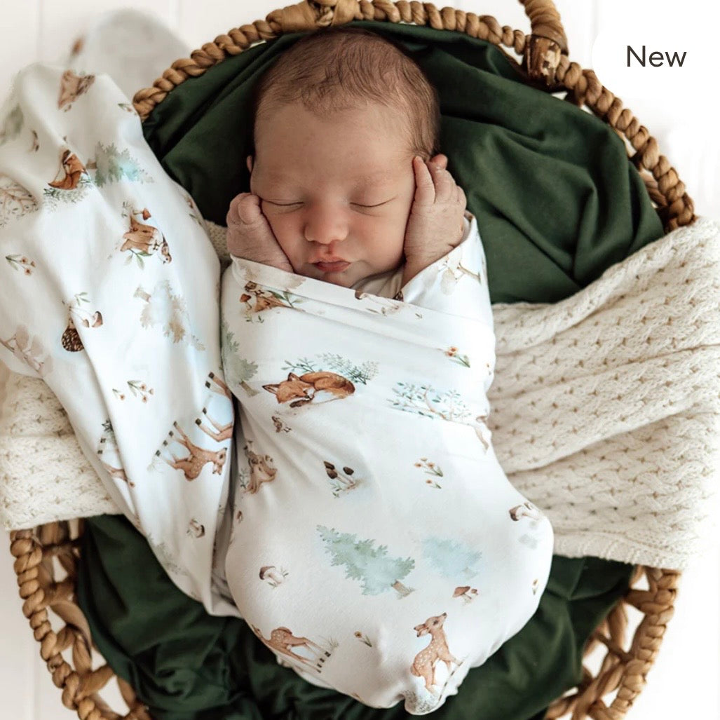 Snuggle Hunny / Jersey Wrap Set - Woodland Tales