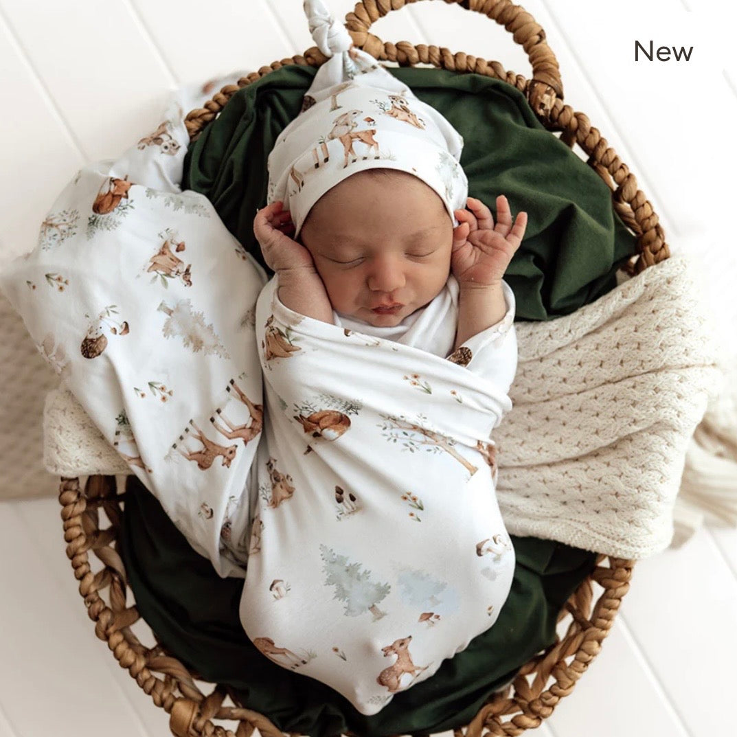Snuggle Hunny / Jersey Wrap Set - Woodland Tales