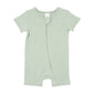 Bebe By Minihaha / Sage Organic Pointelle SS Zip Onesie