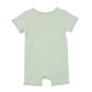 Bebe By Minihaha / Sage Organic Pointelle SS Zip Onesie