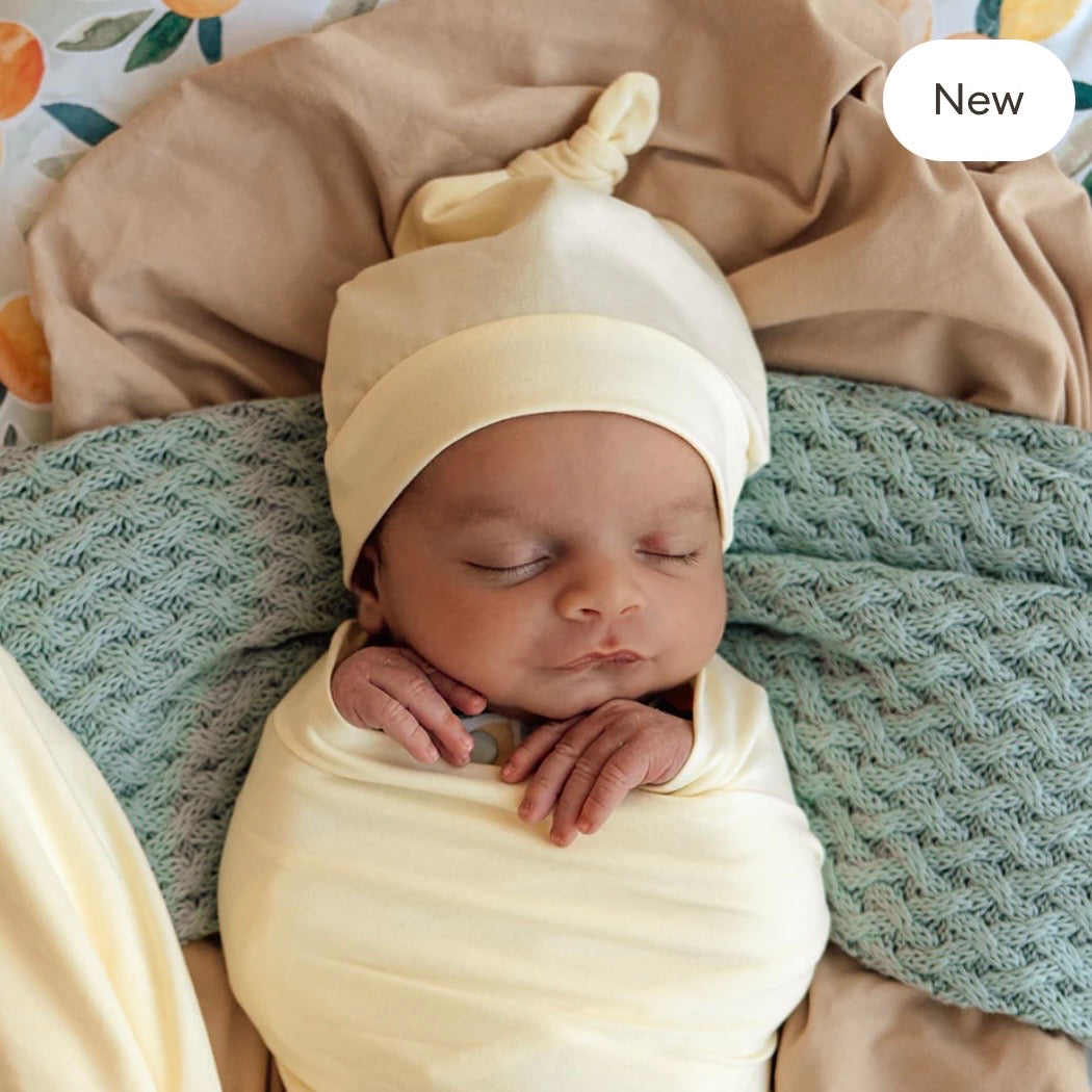 Snuggle Hunny / Jersey Wrap Set - Lemon Sorbet