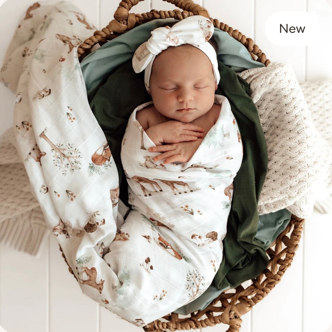Snuggle Hunny / Muslin Wrap - Woodland Tales