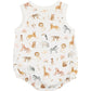 Bebe By Minihaha / Billie Print - Organic Button Front Bodysuit