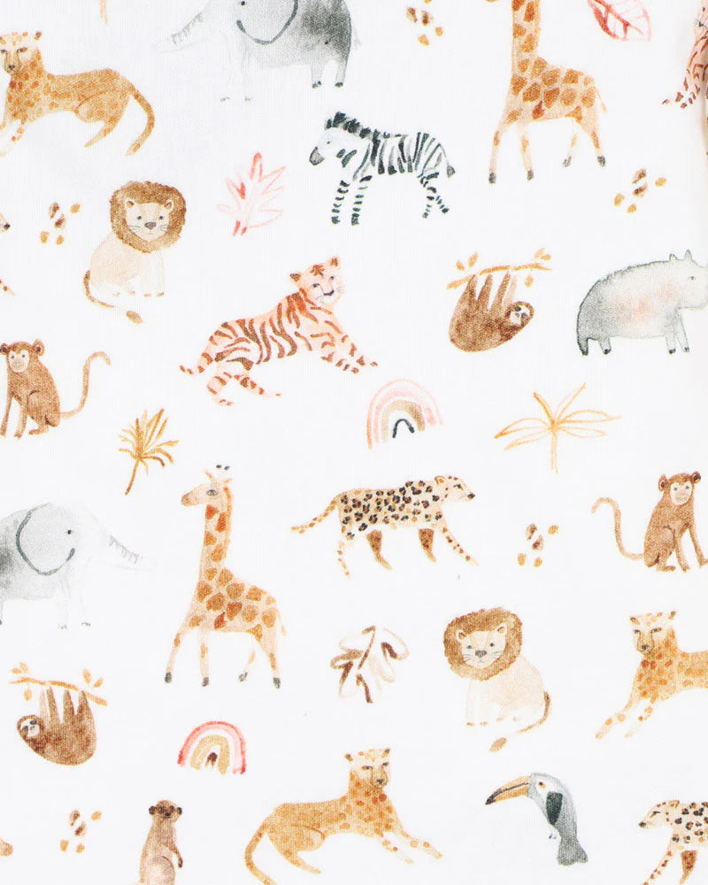 Bebe By Minihaha / Billie Print - Organic Button Front Bodysuit