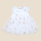 Bebe By Minihaha / Ivory Floral Embroidered Tulle Overlay Dress