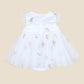 Bebe By Minihaha / Ivory Floral Embroidered Tulle Overlay Dress