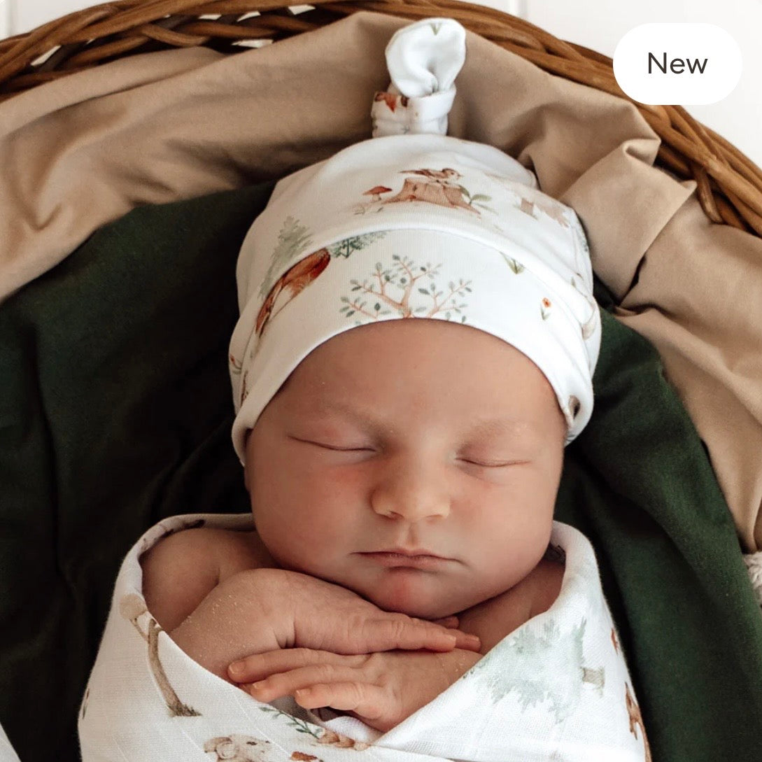 Snuggle Hunny / Knotted Beanie - Woodland Tales