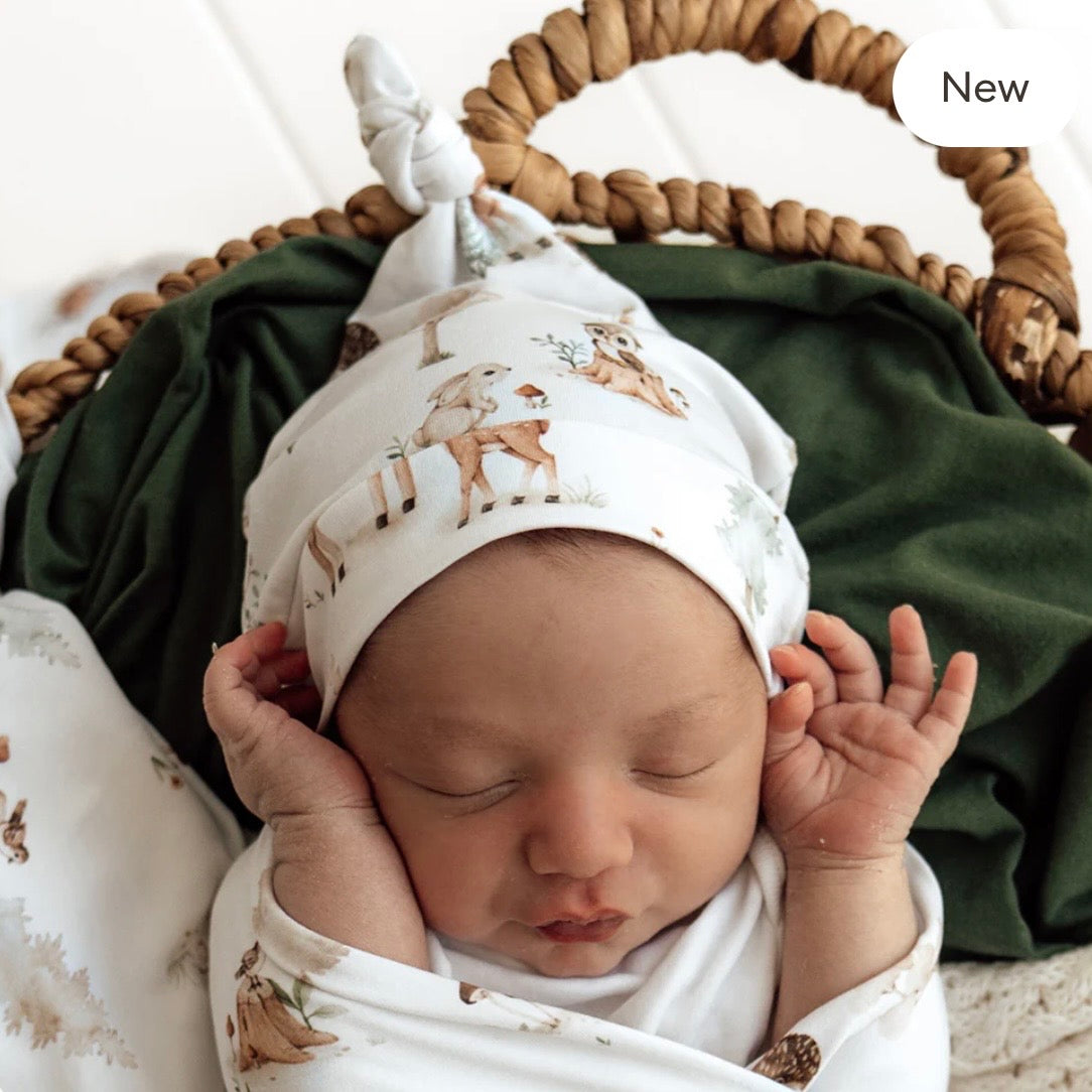 Snuggle Hunny / Knotted Beanie - Woodland Tales