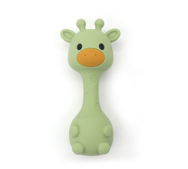 Little Mallow - Silicone Giraffe Rattle - Olive