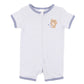 Bebe By Minihaha / Axel Stripe Organic SS Zip Onesie
