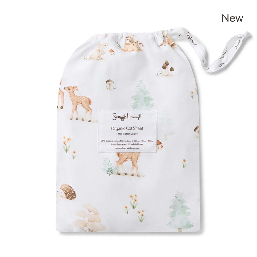 Snuggle Hunny / Fitted Cot Sheet - Woodland Tales