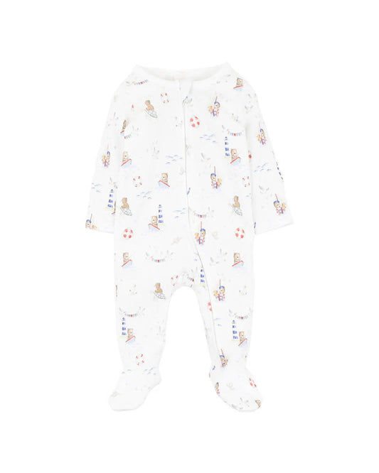 Bebe By Minihaha / Axel Organic Long Sleeve Zip Onesie