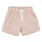 Bebe By Minihaha / Brady Stripe Woven Shorts - Caramel Stripe