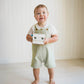 Bebe By Minihaha /  Roman Green Stripe Overalls