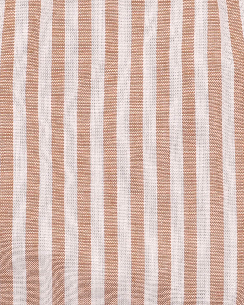 Bebe By Minihaha / Brady Stripe Woven Shorts - Caramel Stripe