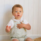 Bebe By Minihaha /  Roman Green Stripe Overalls