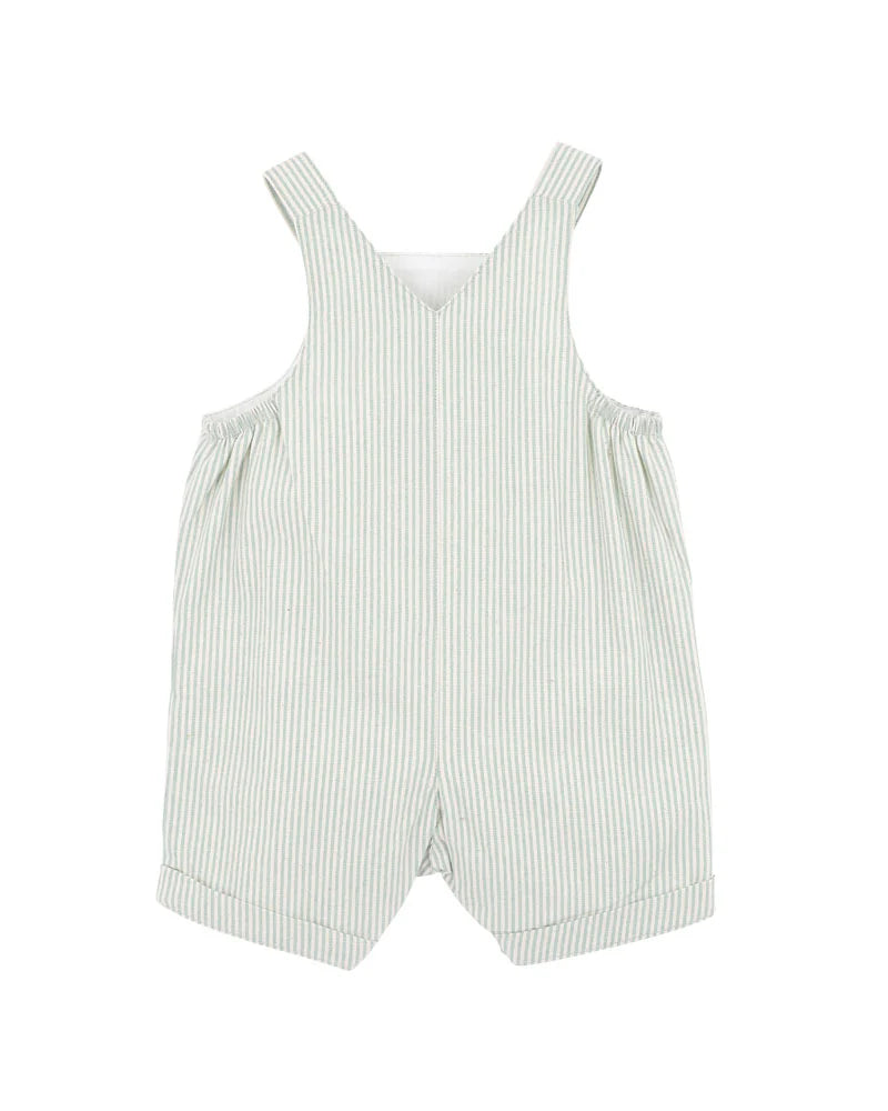 Bebe By Minihaha /  Roman Green Stripe Overalls