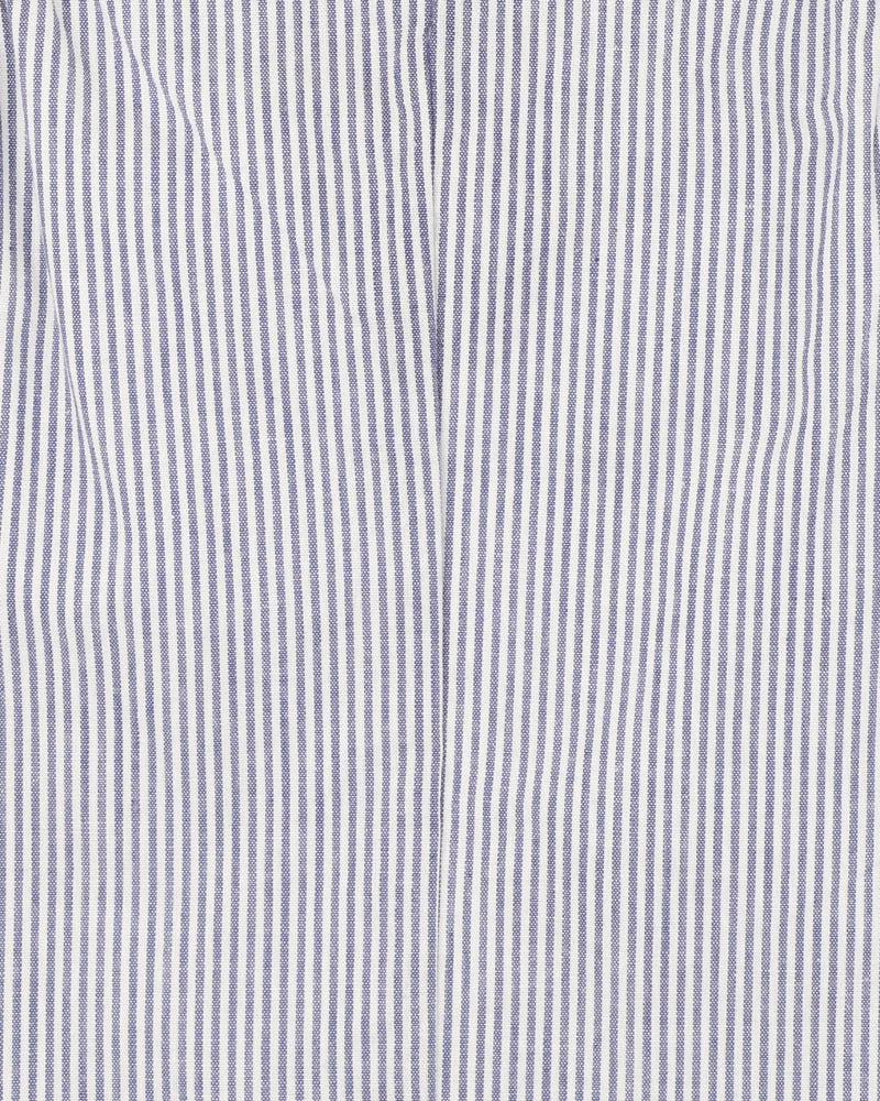 Bebe By Minihaha / Brady Stripe Woven Overalls - Indigo Stripe