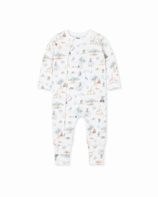 Bebe By Minihaha / Brady Print Organic LS Zipsuit