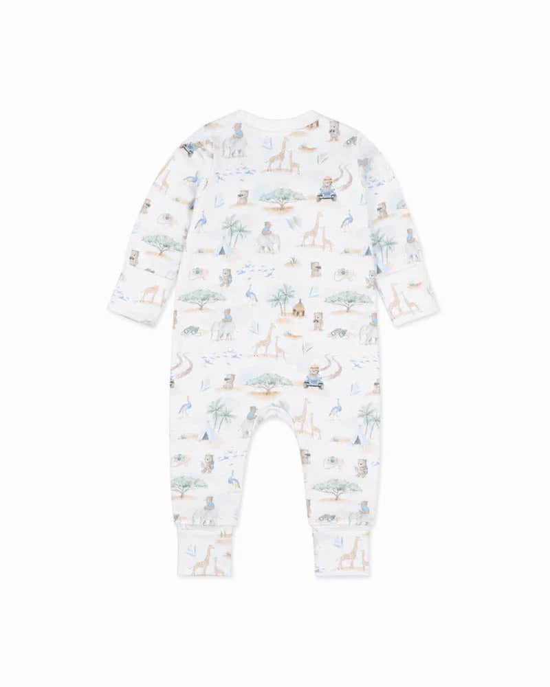 Bebe By Minihaha / Brady Print Organic LS Zipsuit