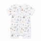 Bebe By Minihaha / Brady Print SS Zip Romper