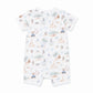 Bebe By Minihaha / Brady Print SS Zip Romper