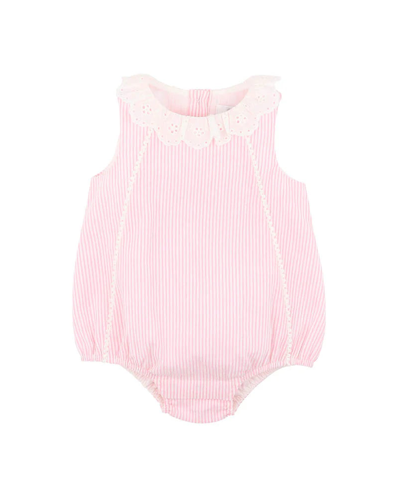 Bebe By Minihaha / Willa Stripe Lace Collar Bodysuit