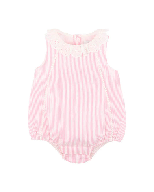 Bebe By Minihaha / Willa Stripe Lace Collar Bodysuit