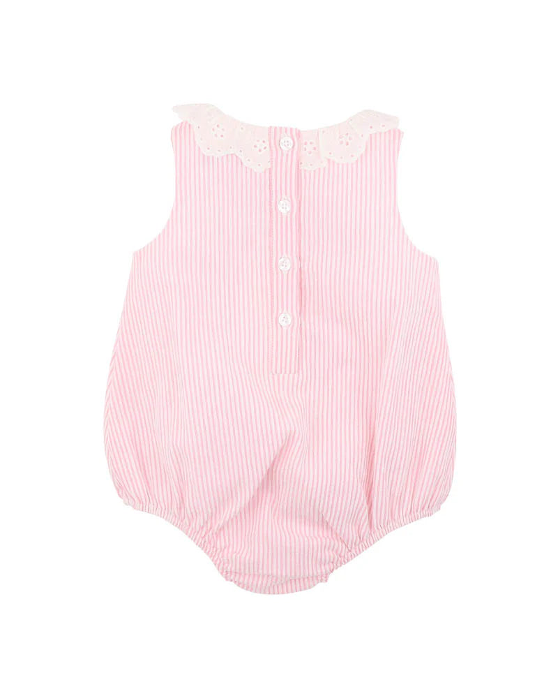 Bebe By Minihaha / Willa Stripe Lace Collar Bodysuit