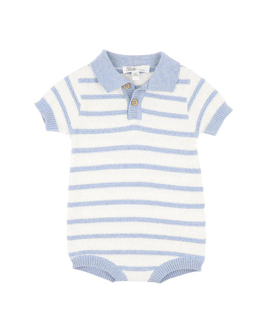 Bebe By Minihaha / Brady Organic Knitted Polo Romper