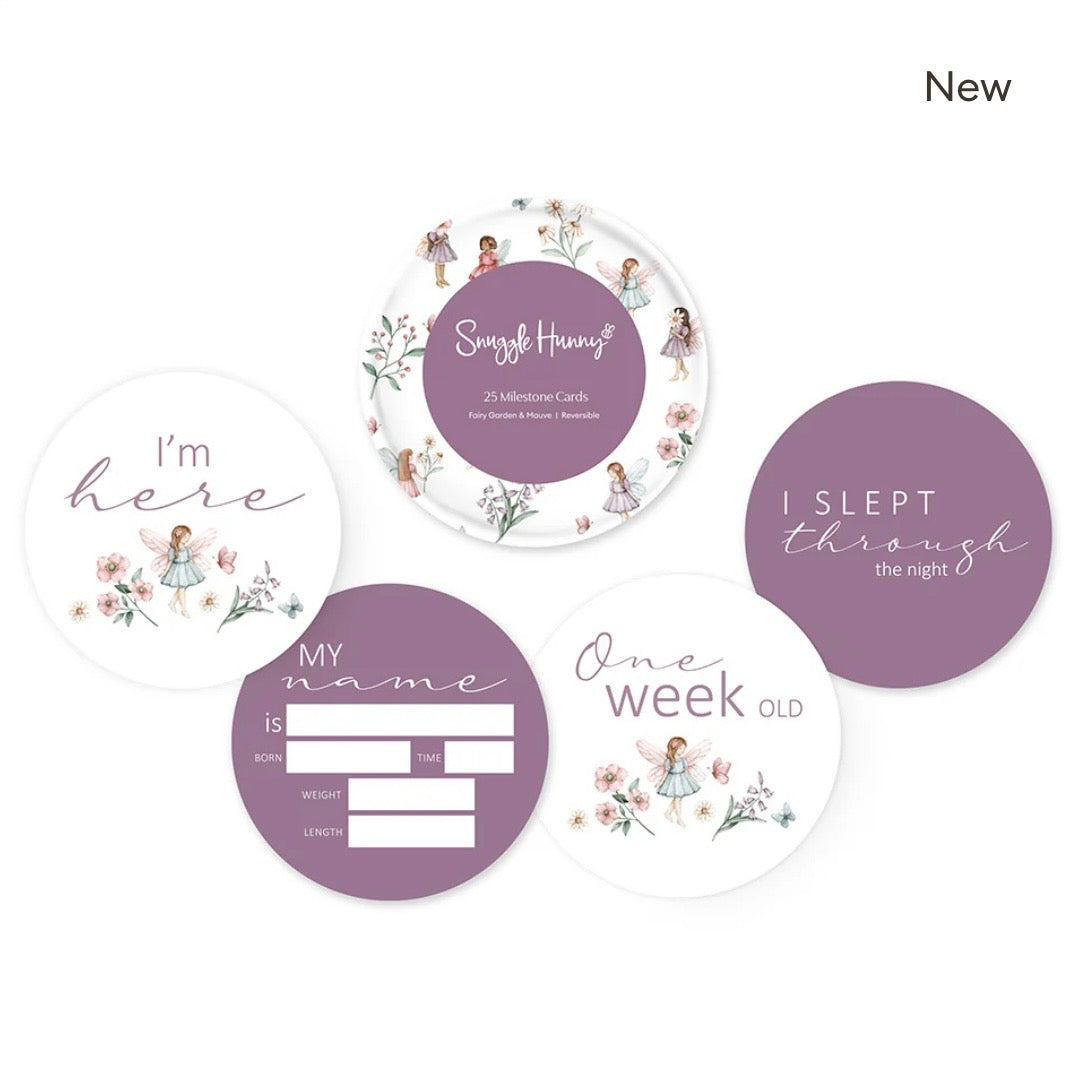 Snuggle Hunny / Milestone Cards - Fairy Garden