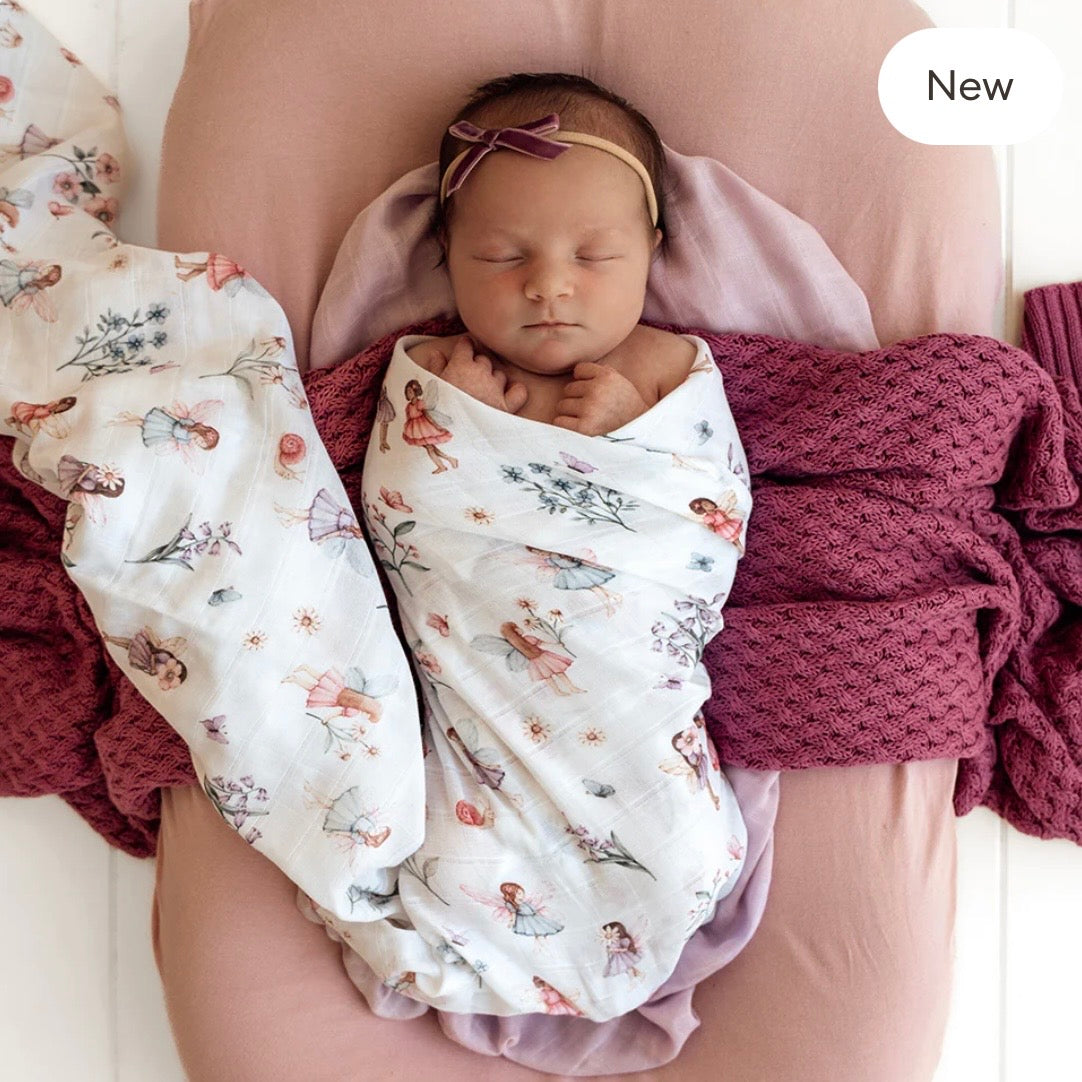Snuggle Hunny / Muslin Wrap - Fairy Garden