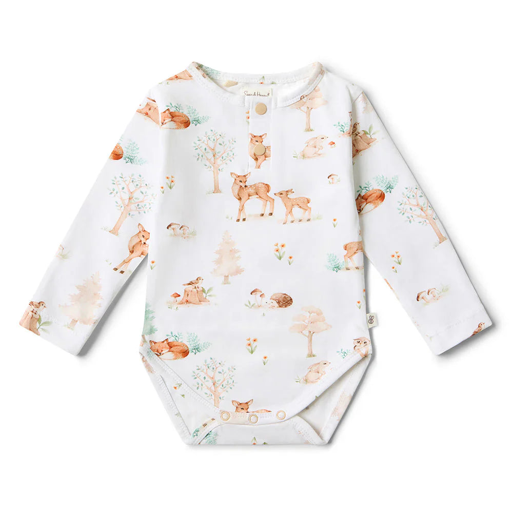 Snuggle Hunny / Long Sleeve Bodysuit - Woodland Tales