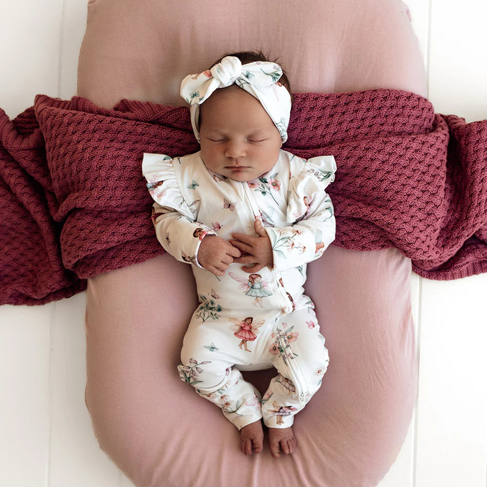 Snuggle Hunny / Snugglesuit Convertible Romper - Fairy Garden
