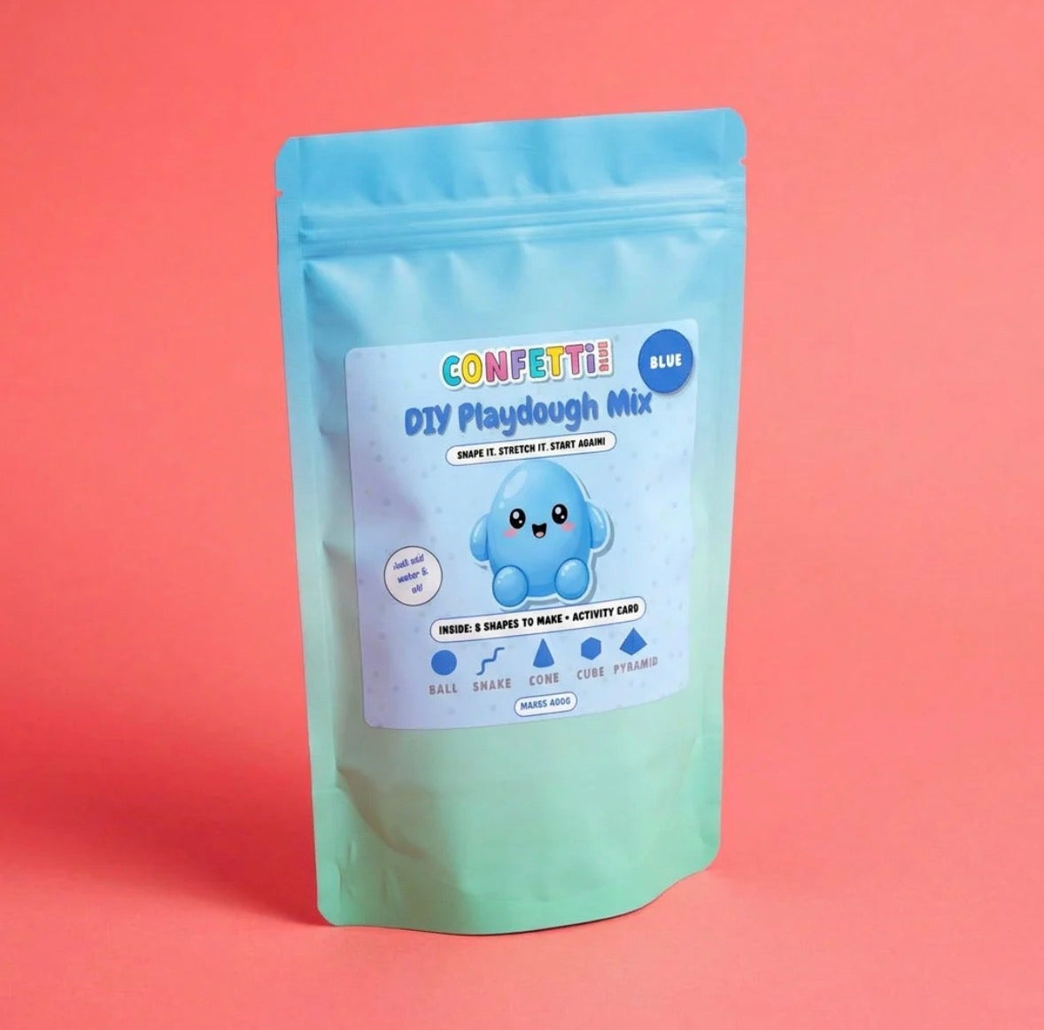 Confetti Blue / DIY Playdough Mix