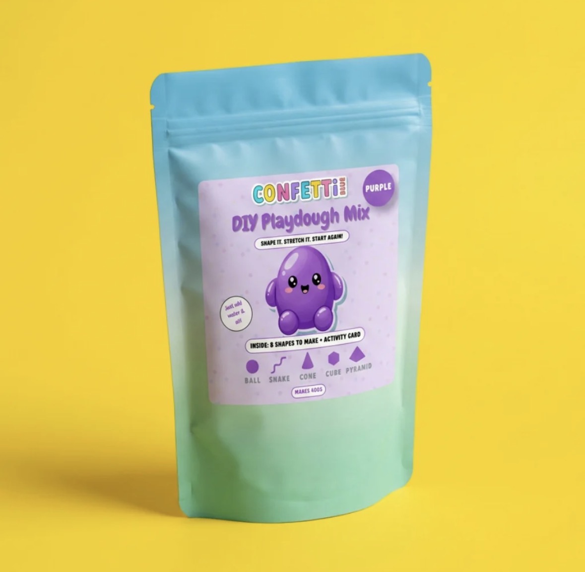 Confetti Blue / DIY Playdough Mix
