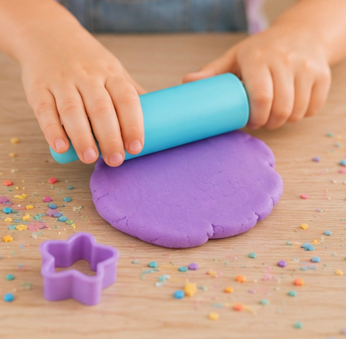 Confetti Blue / DIY Playdough Mix