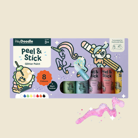 Hey Doodle / Peel & Stick Glitter Paint