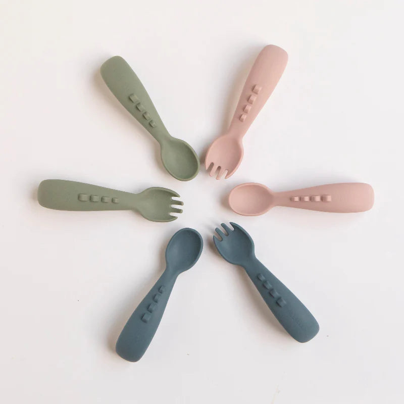 All4Ella / Silicone Comfy Grip Cutlery