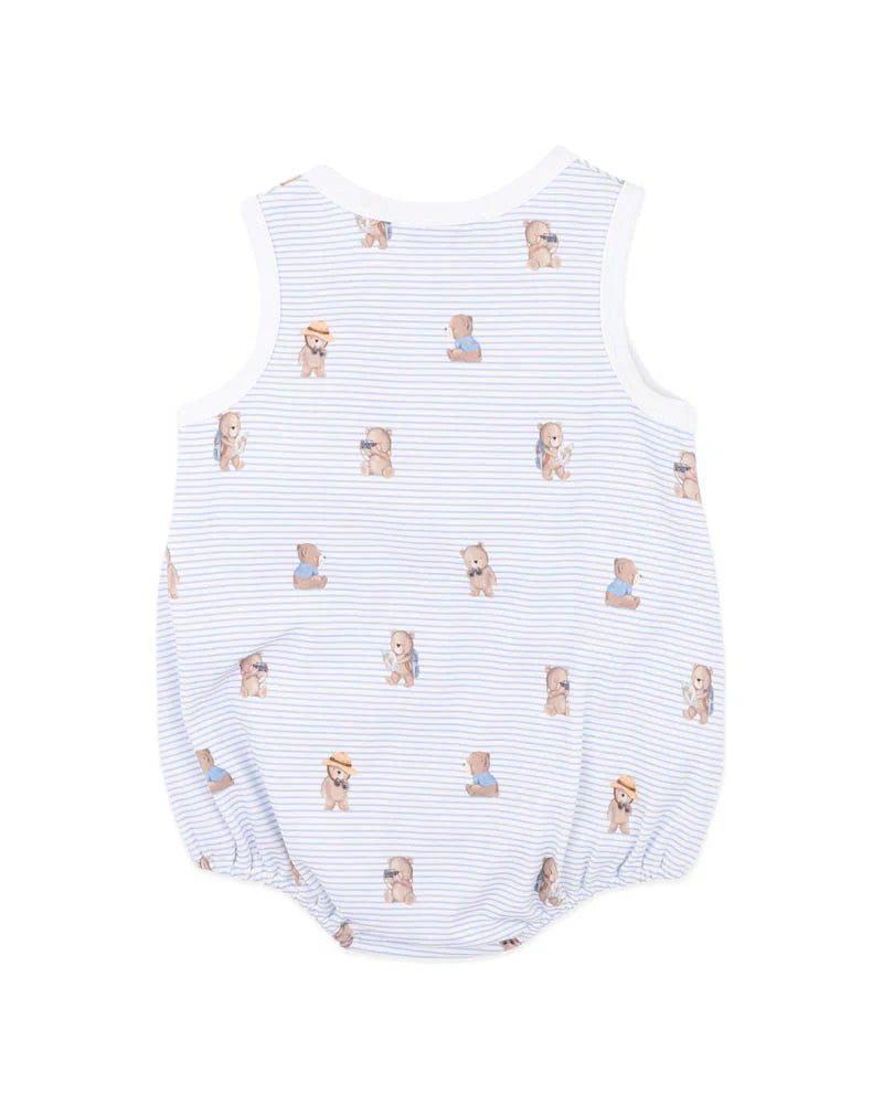 Bebe By Minihaha / Brady Stripe Organic Button Up Bodysuit
