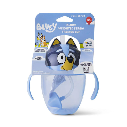 The First Years / Bluey Weighted Straw Trainer Cup 207ml