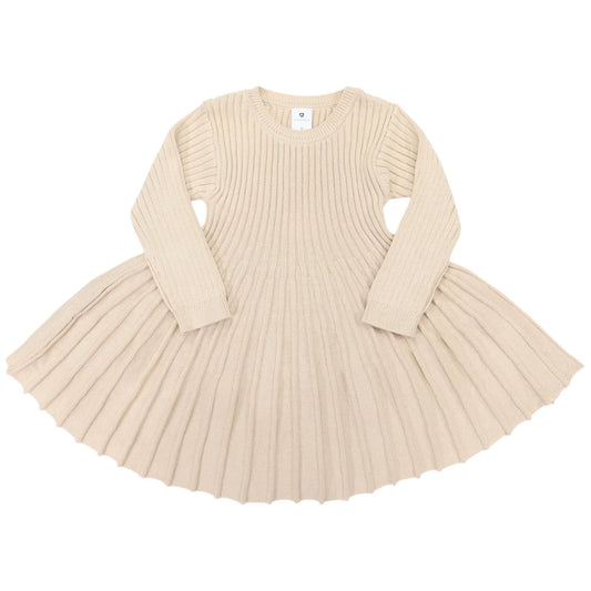 Korango / Swing Knit Dress - Beige