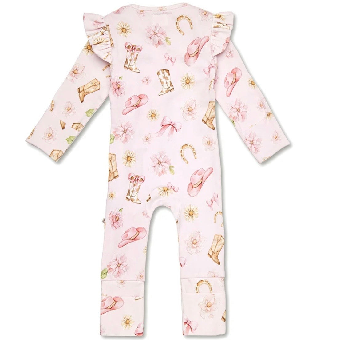 Snuggle Hunny / Snugglesuit Convertible Romper - Boots & Bows